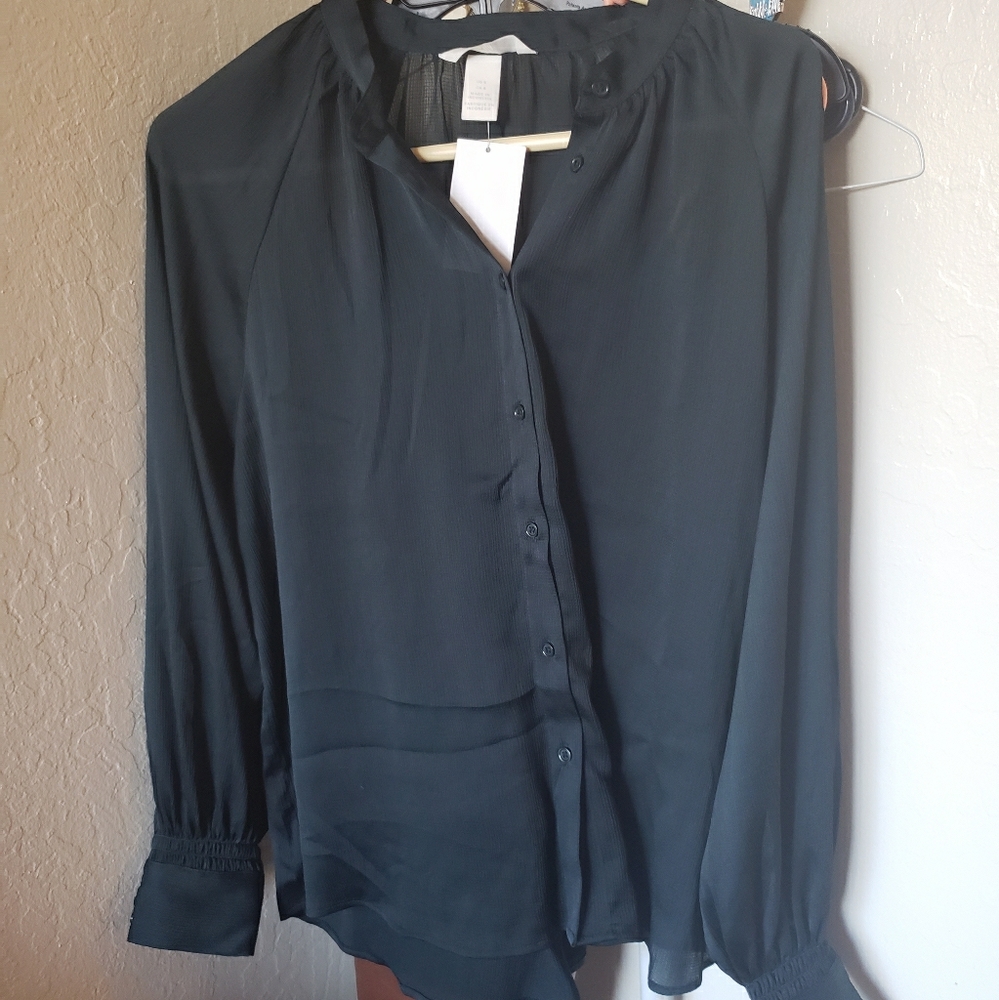 NWT Hunter Green Blouse